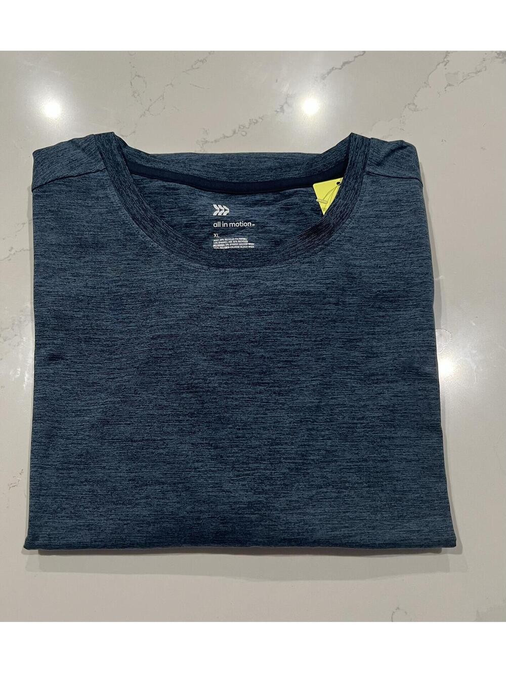 Men's Short Sleeve Seamless  Performanc T-Shirt - All In Motion™ Blue Heather XL